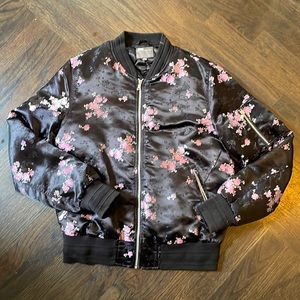 ASOS Floral Jacquard Bomber Jacket